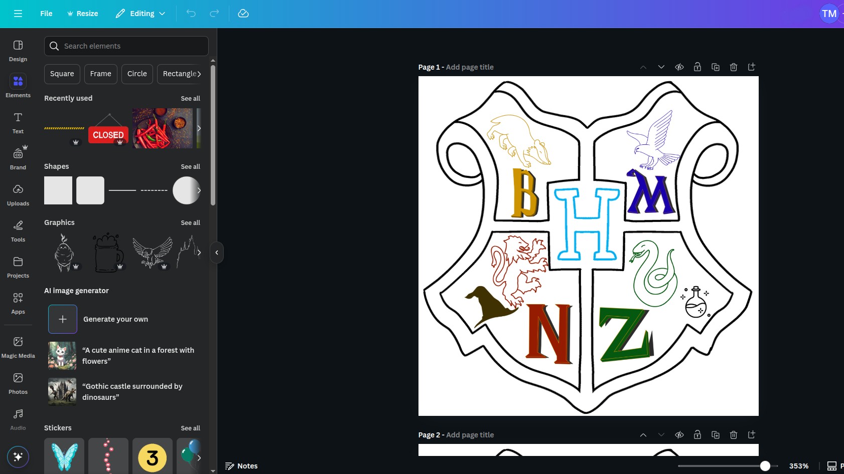One of the participants' designs in canva