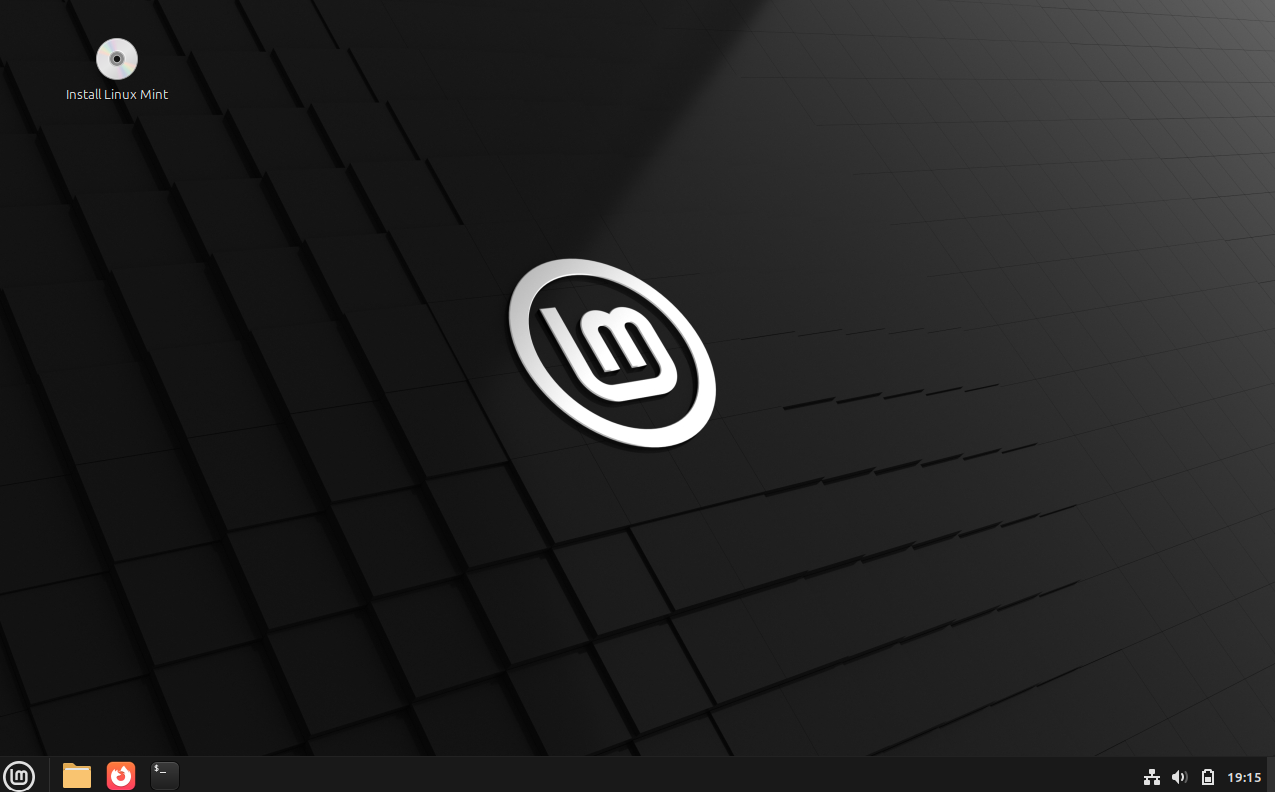 image of Linux Mint's Cinnamon Desktop